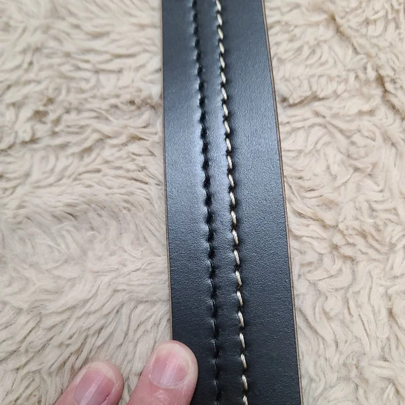 Taller Del CuerpMen's Black Leather Belt Size 40 - Picture 5 of 8